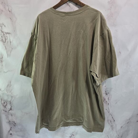 Carhartt T Shirt Mens 3XL Tan Brown Beige Pocket Loose Fit Tee Short Sleeve - Picture 5 of 10